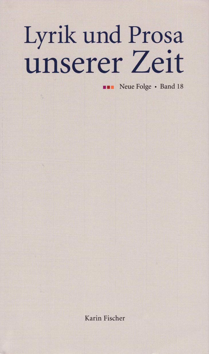 Lyrik und Prosa unserer Zeit, Bd. 18